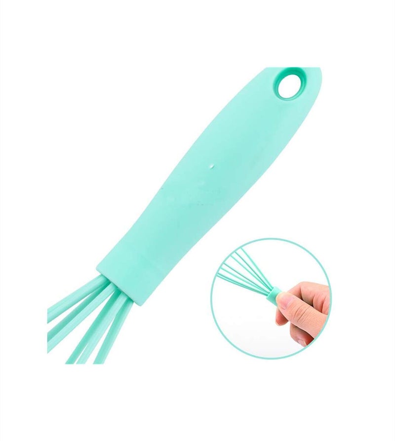 LAPXSNZD Silicone Whisk 5 Pcs Colorful Kitchen Mini Silicone Whisks,Whisk Set Egg Beater for Blending Whisking Beating Stirring Cooking Baking - Image 4